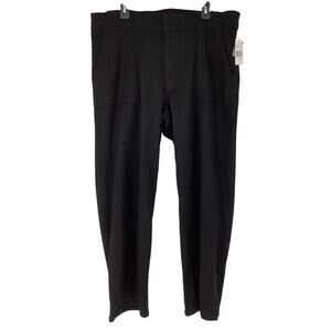 Kut from the Kloth Women's 22W Black Charlotte High Rise Wide Leg Pants HR8-1